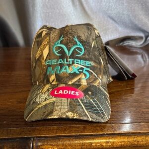 Realtree Camo Cap with Teal Embroidery